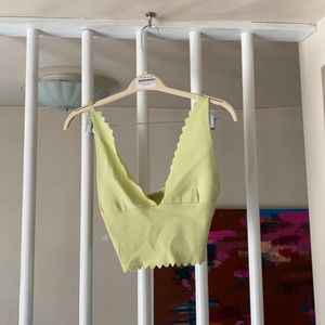 FP Halter Bralette Lime Green